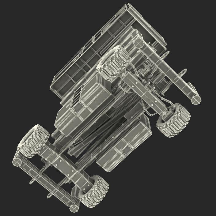 Engine Powered Scissor Lift Generic 3 Rigged 3D model