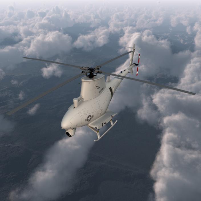 Northrop Grumman MQ 8B Fire Scout UAV 3D