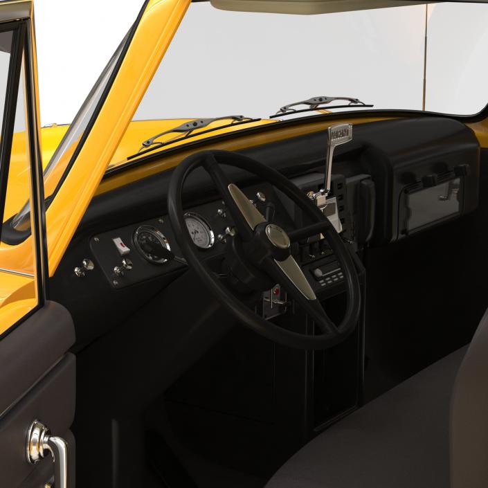 3D Old NYC Checker Cab Rigged