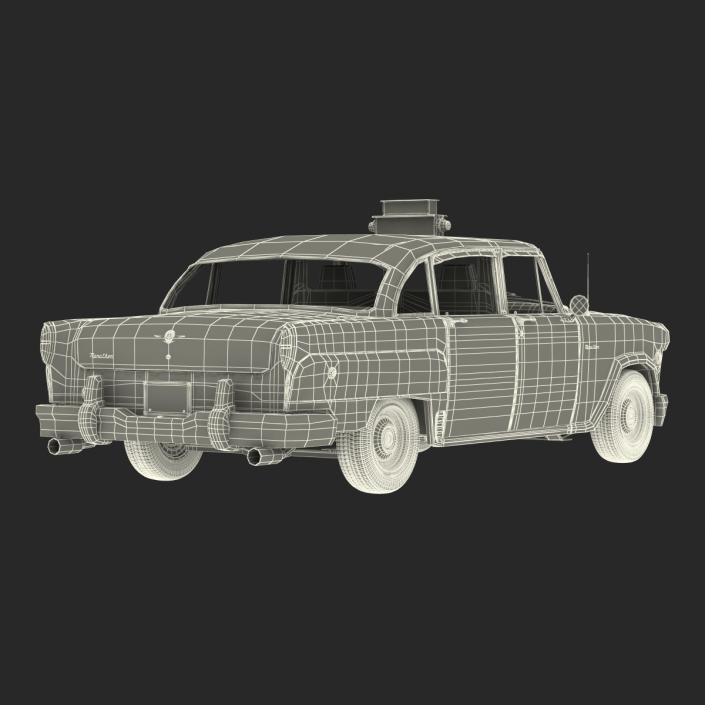 3D Old NYC Checker Cab Rigged