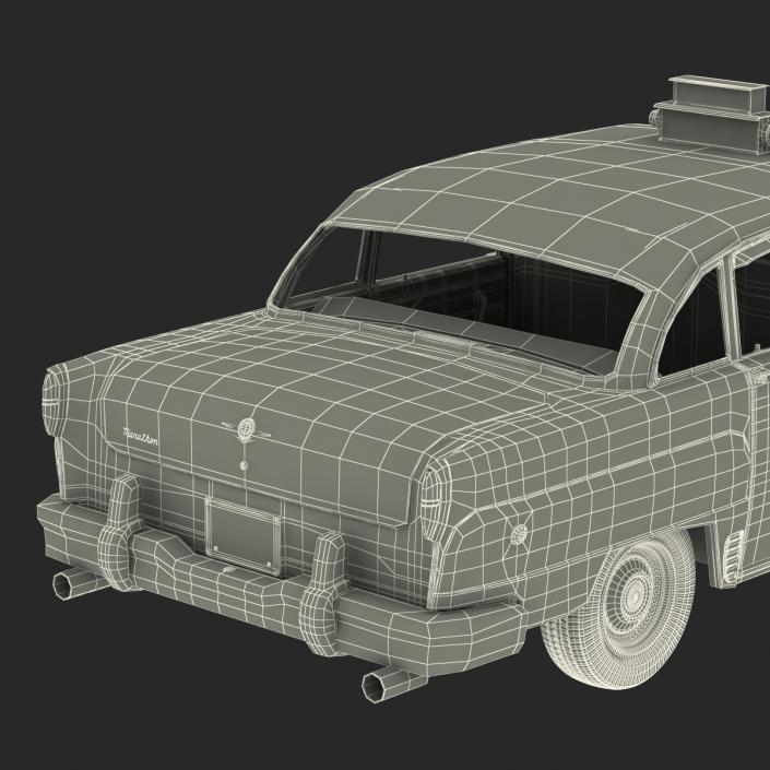 3D Old NYC Checker Cab Rigged