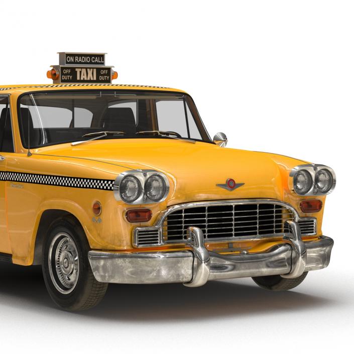 OLD NYC Checker Cab 3D model