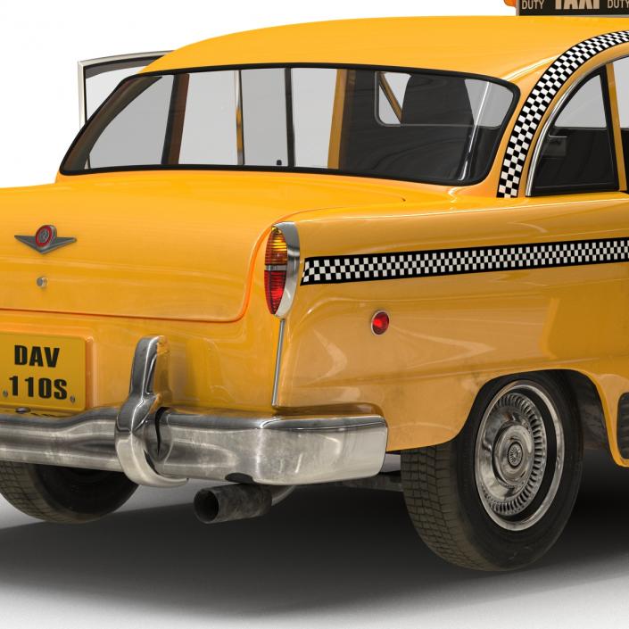 OLD NYC Checker Cab 3D model