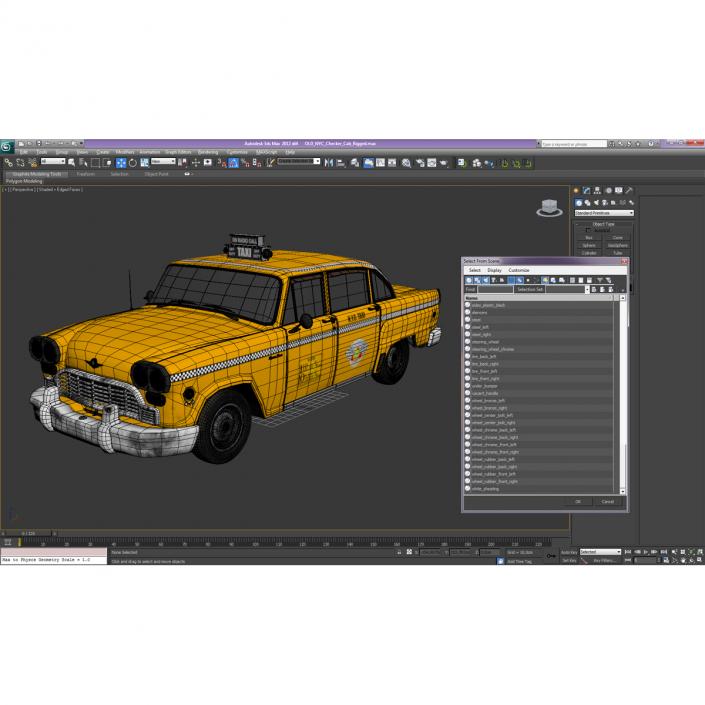 OLD NYC Checker Cab 3D model