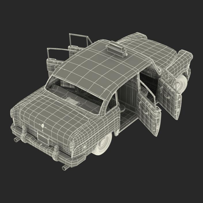 OLD NYC Checker Cab 3D model