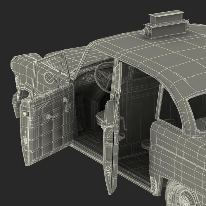 OLD NYC Checker Cab 3D model