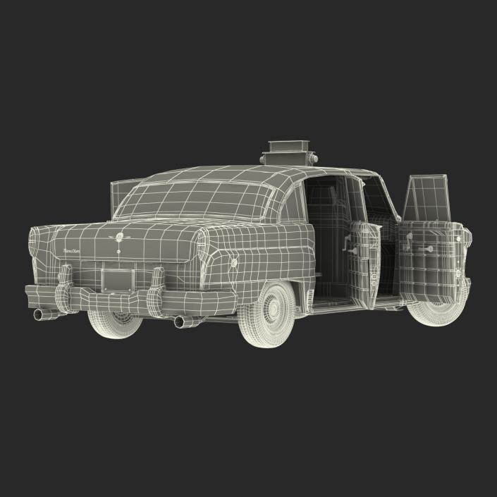 3D model OLD NYC Checker Cab Simple Interior