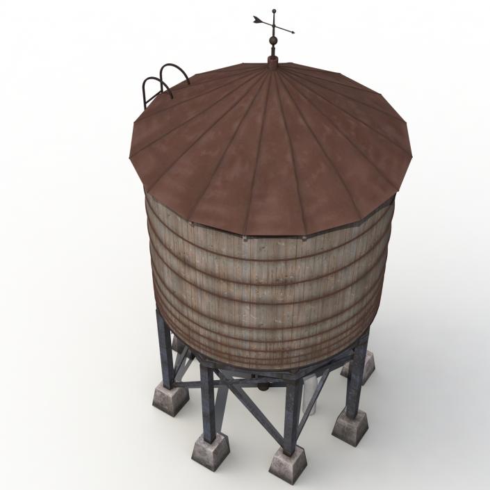 Rooftop Water Tower 3D model