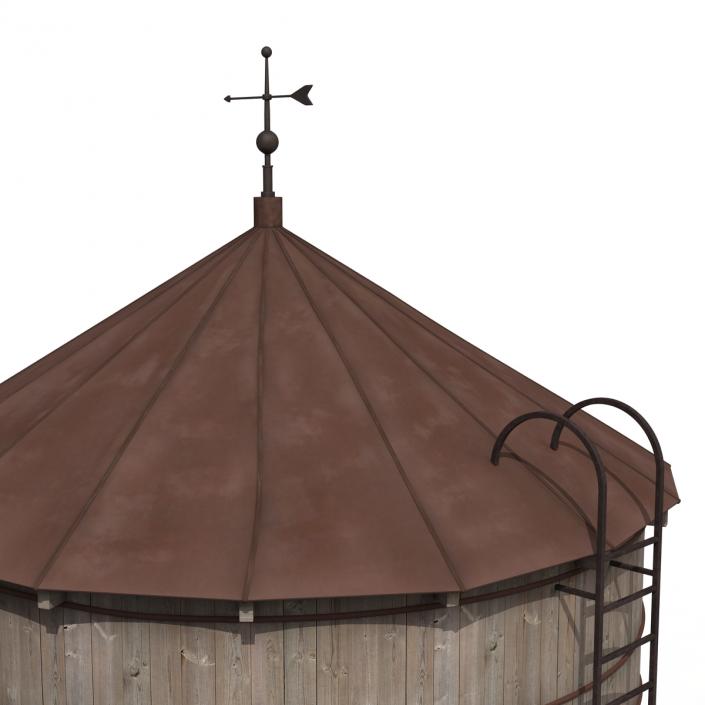 Rooftop Water Tower 3D model