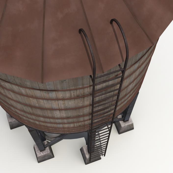 Rooftop Water Tower 3D model