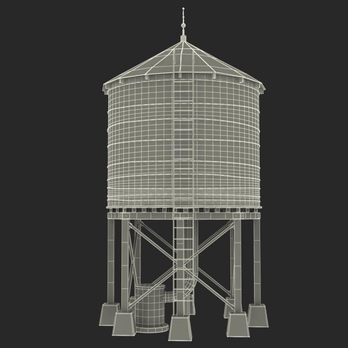 Rooftop Water Tower 3D model