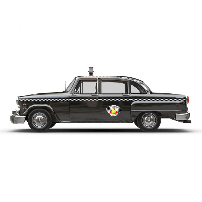 3D Checker Cab Rigged model