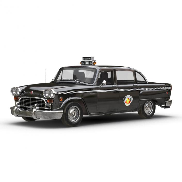 3D Checker Cab Rigged model