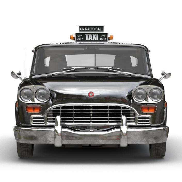 3D Checker Cab Rigged model