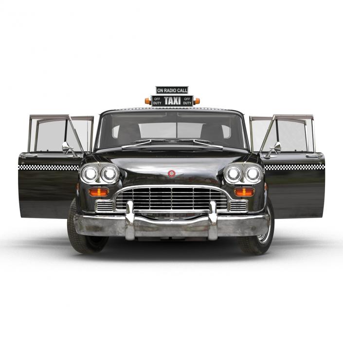 3D Checker Cab Rigged model