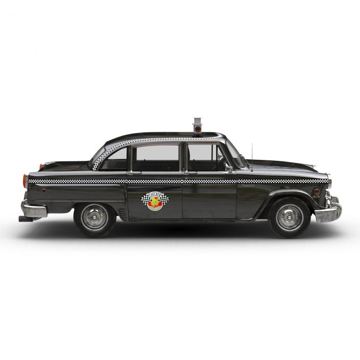 3D Checker Cab Rigged model