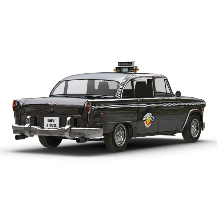 3D Checker Cab Rigged model