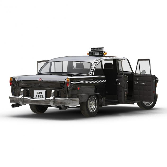 3D Checker Cab Rigged model