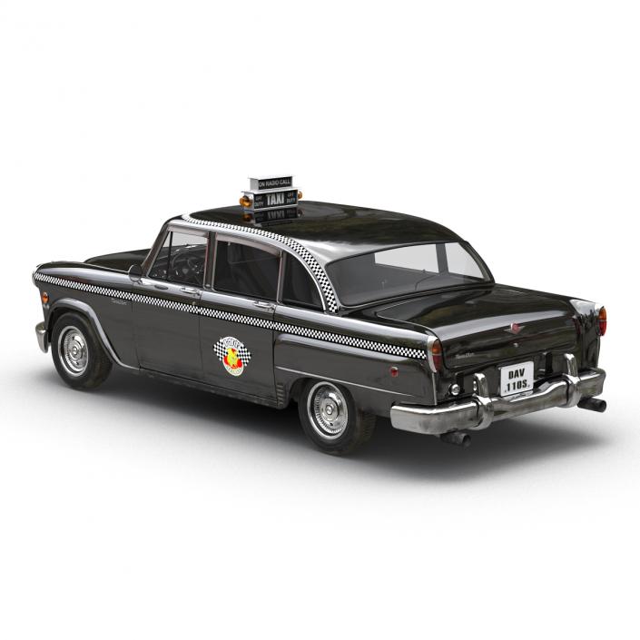 3D Checker Cab Rigged model