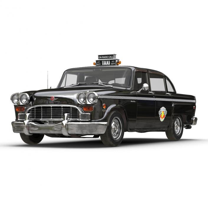 3D Checker Cab Rigged model