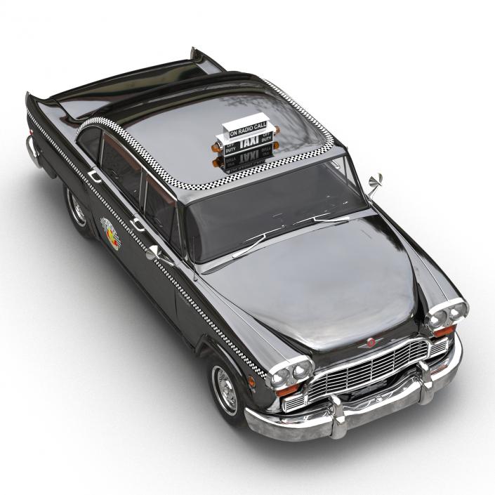 3D Checker Cab Rigged model