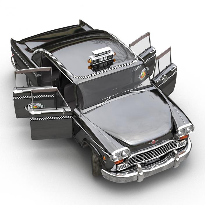 3D Checker Cab Rigged model