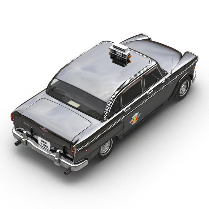 3D Checker Cab Rigged model