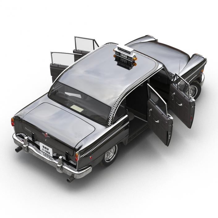 3D Checker Cab Rigged model