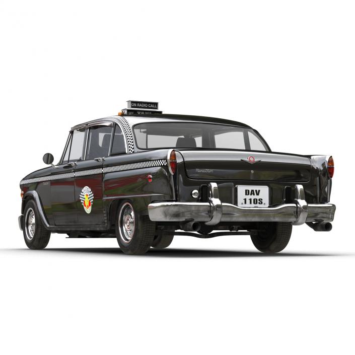 3D Checker Cab Rigged model