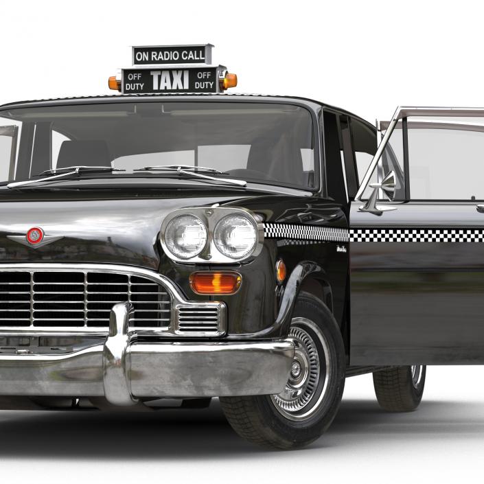 3D Checker Cab Rigged model