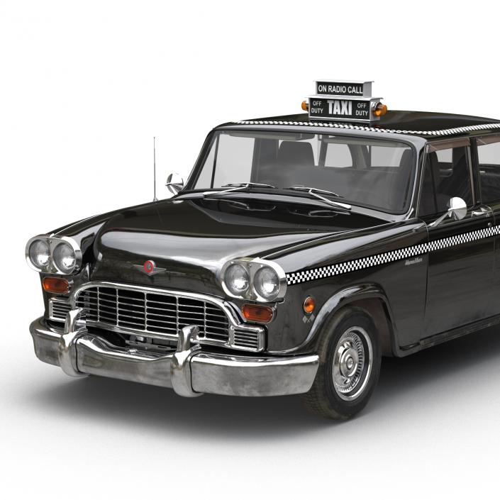 3D Checker Cab Rigged model