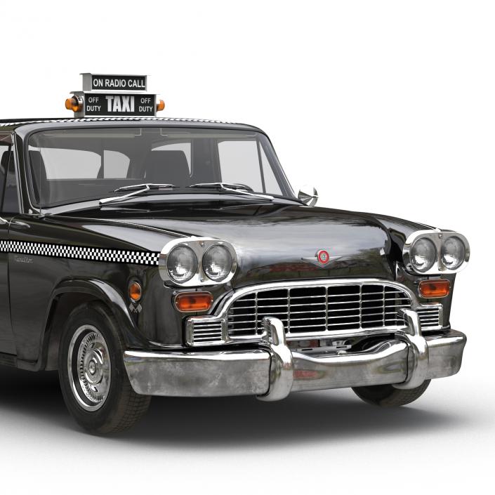 3D Checker Cab Rigged model