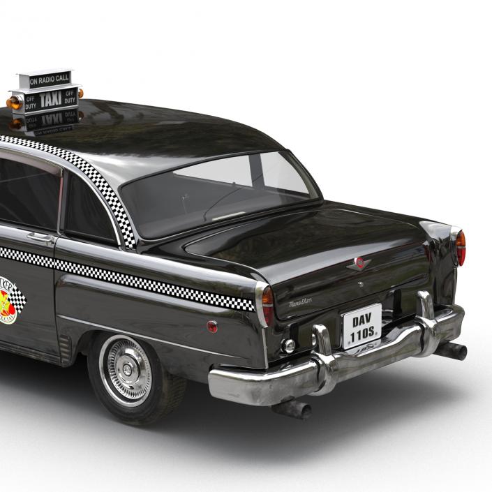 3D Checker Cab Rigged model