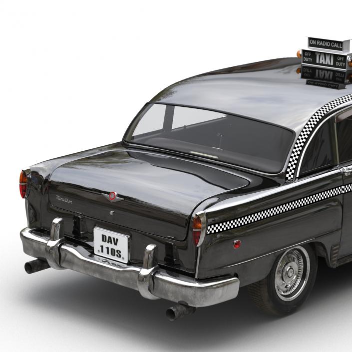 3D Checker Cab Rigged model