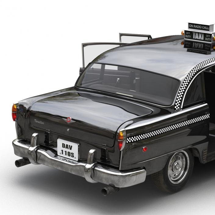 3D Checker Cab Rigged model