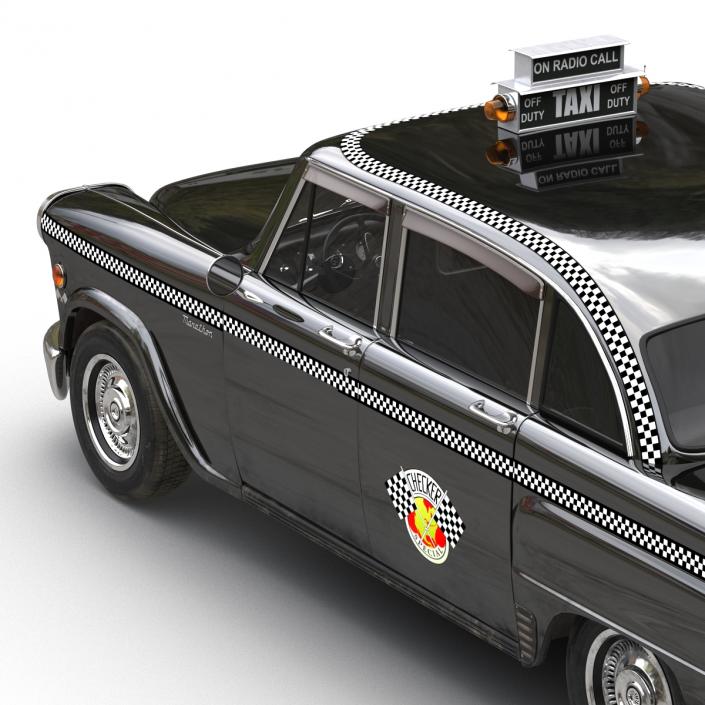 3D Checker Cab Rigged model