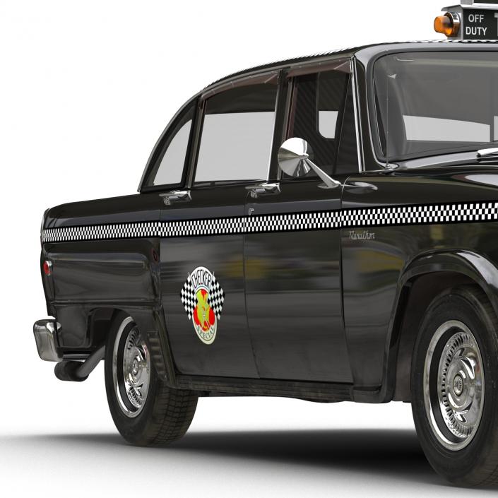 3D Checker Cab Rigged model