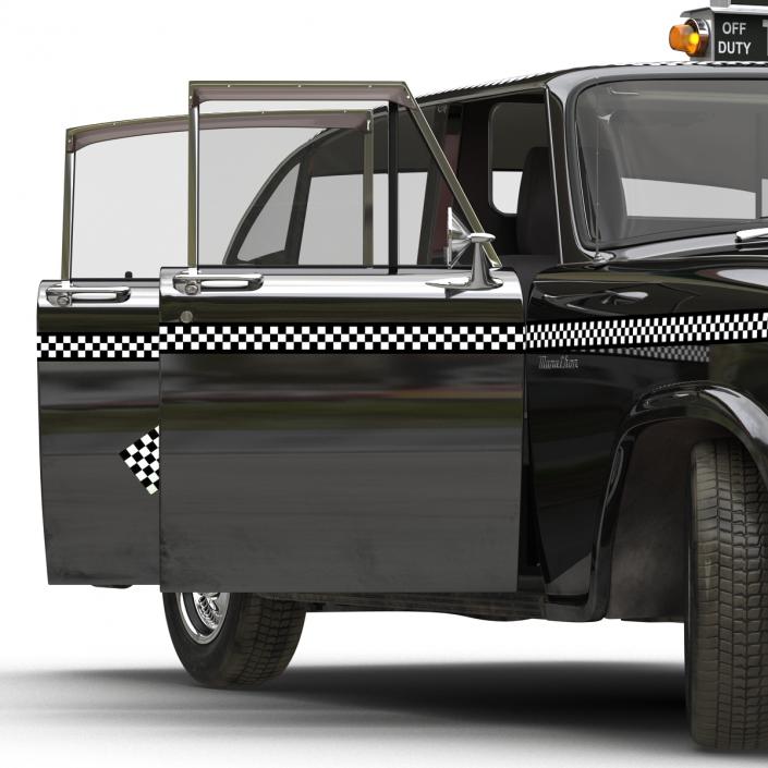 3D Checker Cab Rigged model