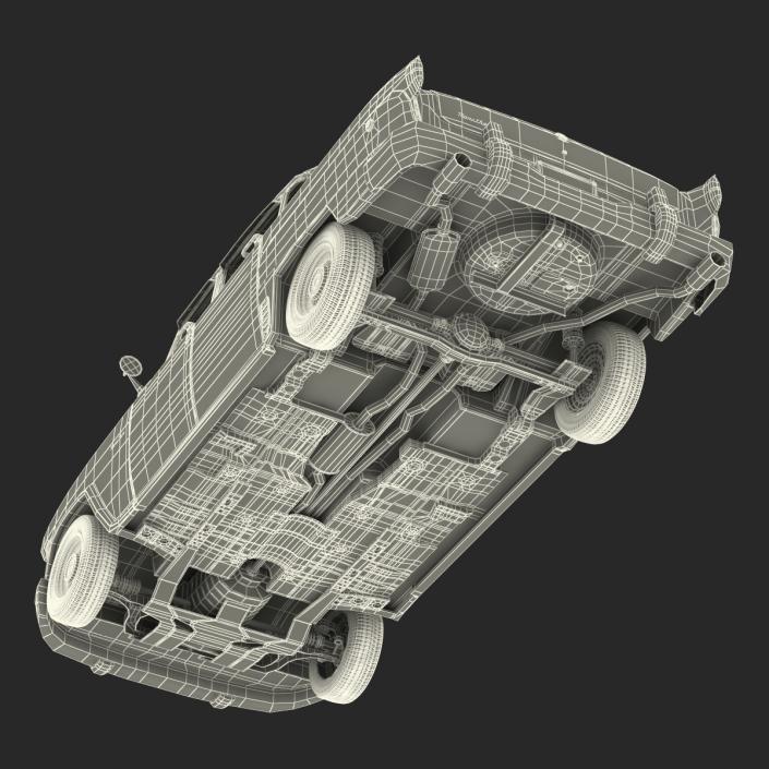 3D Checker Cab Rigged model