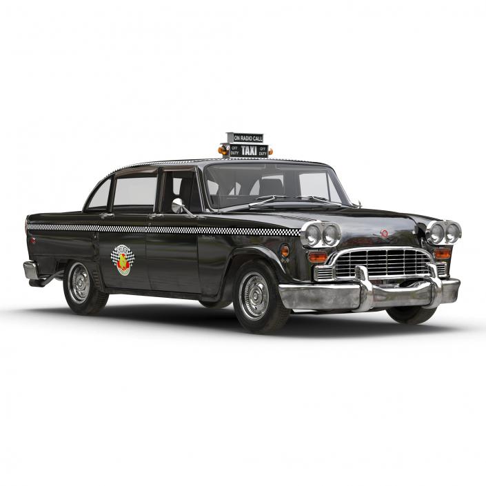 Checker Cab Simple Interior 3D