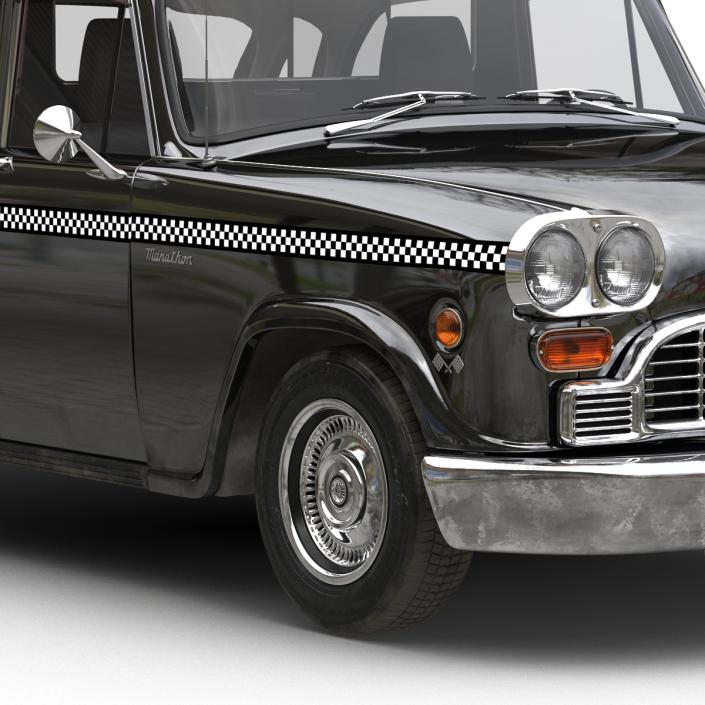 Checker Cab Simple Interior 3D