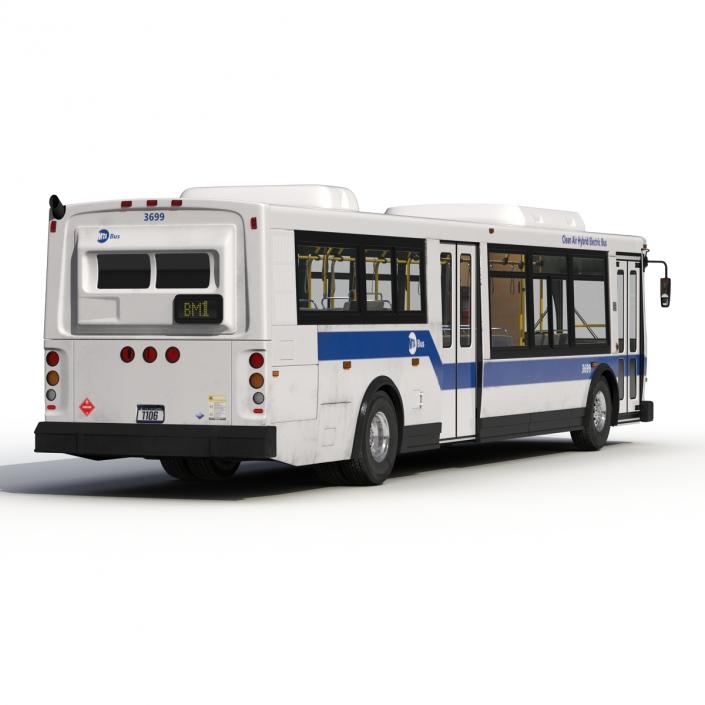 MTA New York City Bus Q53 Rigged 3D