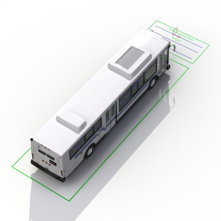 MTA New York City Bus Q53 Rigged 3D