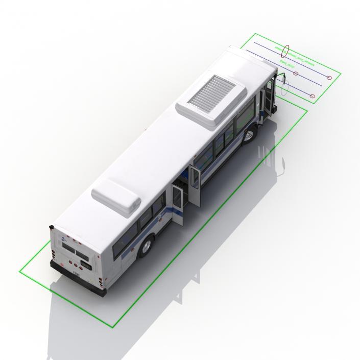 MTA New York City Bus Q53 Rigged 3D