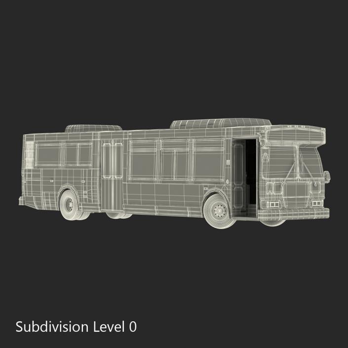 MTA New York City Bus Q53 Rigged 3D