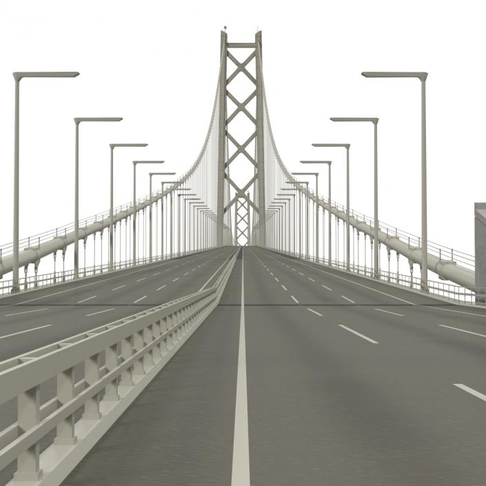 Akashi Kaiky Bridge 3D model