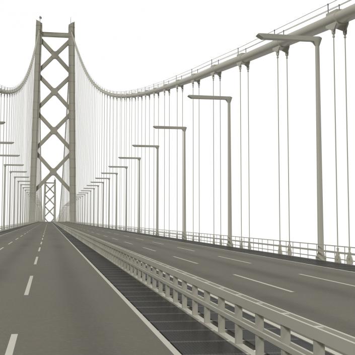 Akashi Kaiky Bridge 3D model