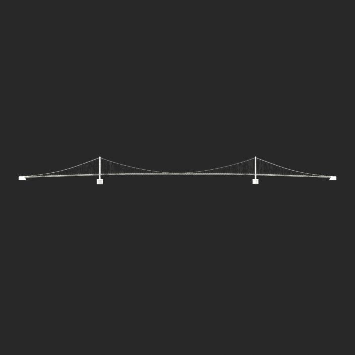 Akashi Kaiky Bridge 3D model