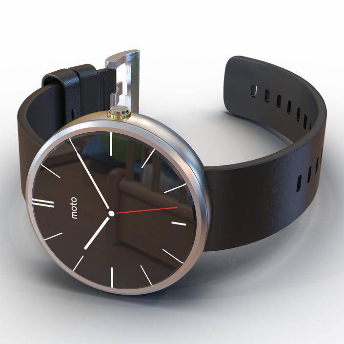 3D Smartwatch Moto 360 3 Silver model