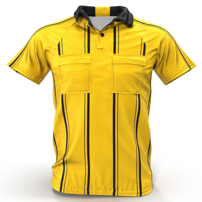 Yellow Referees Jersey 3D